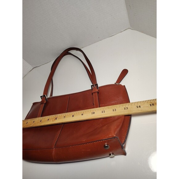 Hobo International Angelica Small Auburn Brown Leather Satchel - Picture 12 of 16